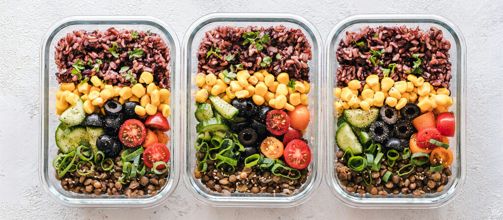 A healthy meal prep